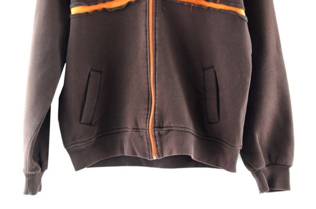 Front Bottom Puma Brown Hooded Sweatshirt