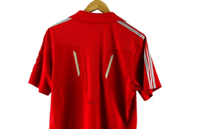 Back Top Close Up Adidas Climacool Polo T Shirt