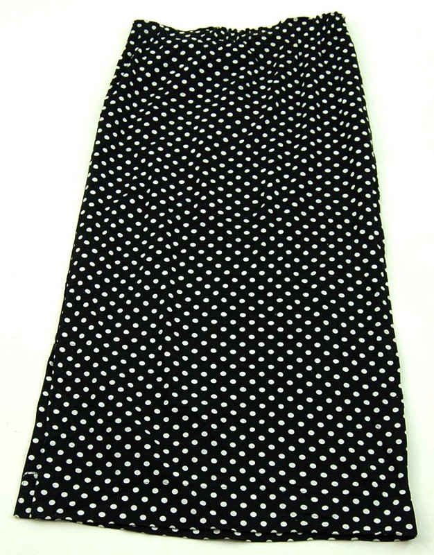Back Black Polka Dot Skirt