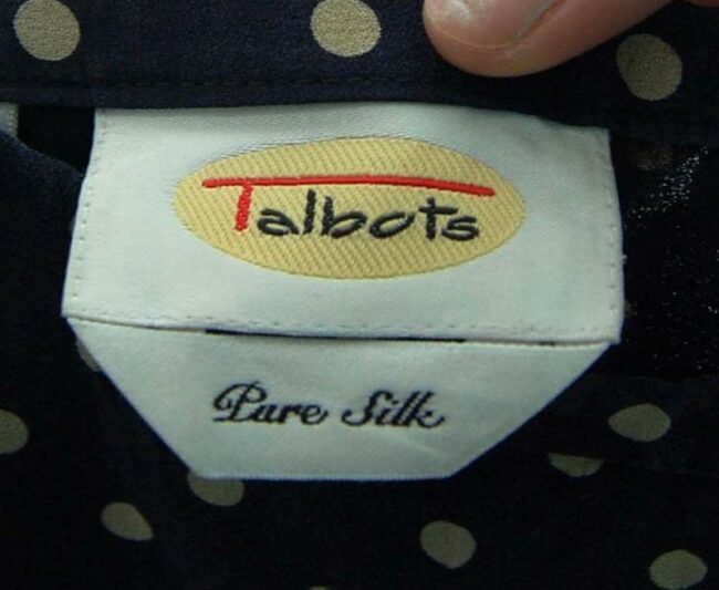 Label Polka Dot Skirt Navy