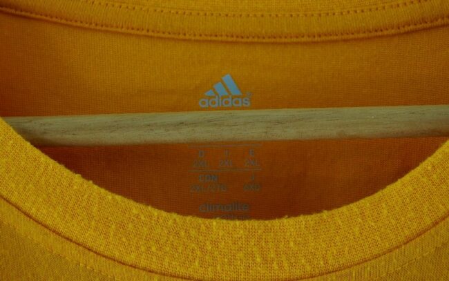 Label Yellow Adidas T Shirt