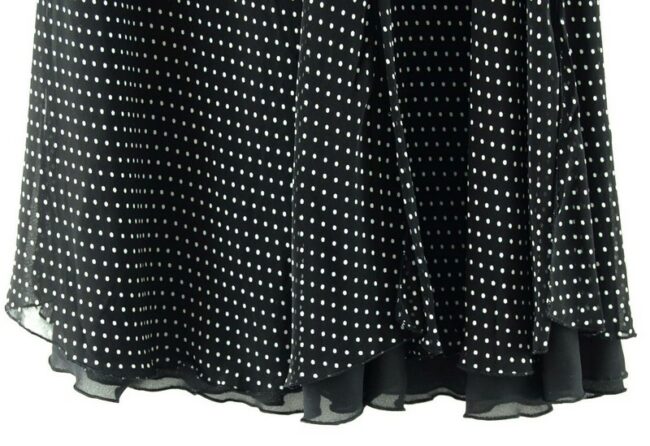 Bottom Close Up Polka Dot Skirt Black
