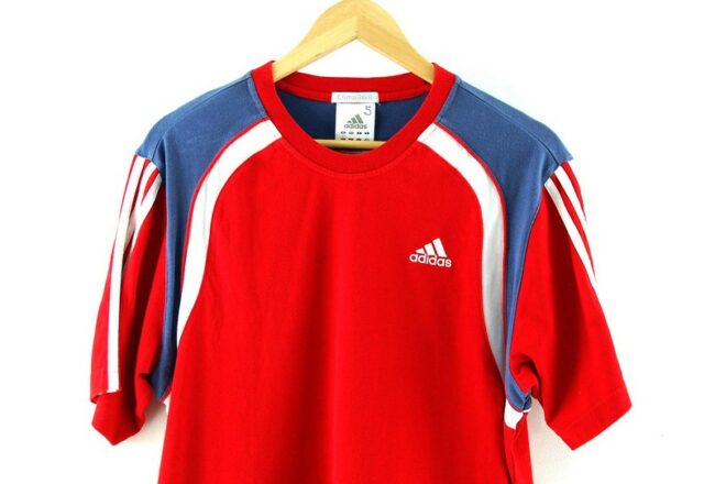 Top Close Up Adidas T Shirt Red And White