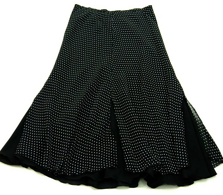 Polka Dot Skirt Black