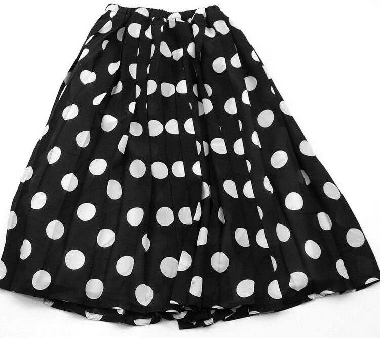 Polka Dot Black Skirt