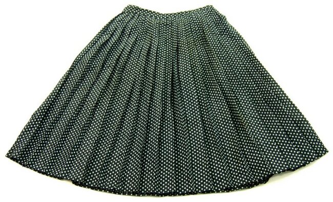 Grey Polka Dot Skirt