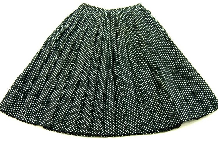 Grey Polka Dot Skirt