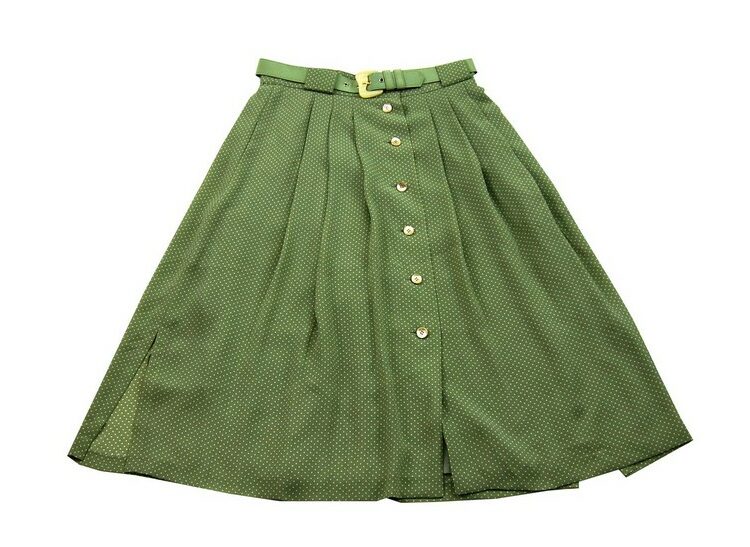 Sage Green Polka Dot Skirt