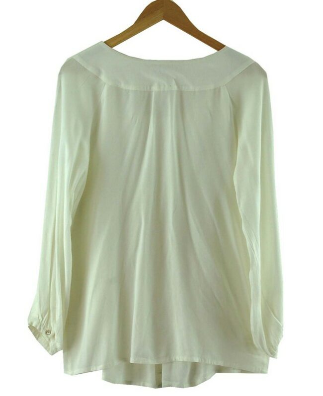 Back Max And Co White Smock Top