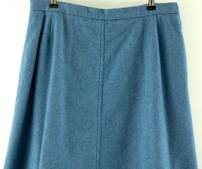 Front Close Up Wool Blue Jaeger Skirt