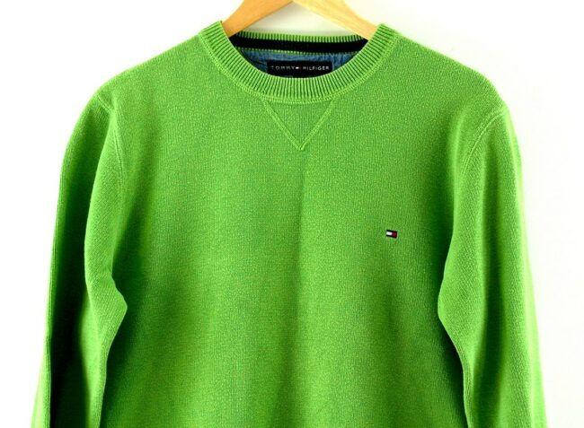 Front Close Up Tommy Hilfiger Cotton Sweater