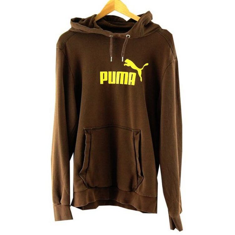 Puma Hooded Sweatshirt Brown
