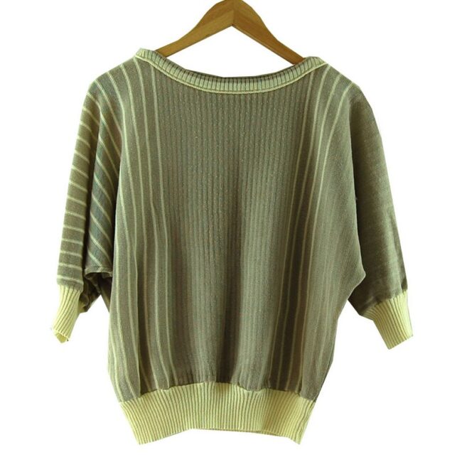 80s Beige Knitted Vintage Sweater