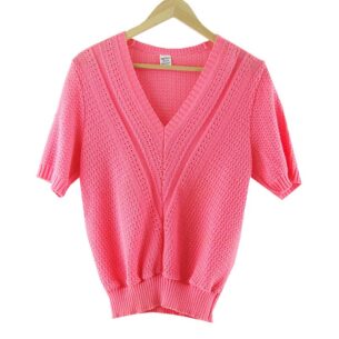 80s Pink Knitted Sweater