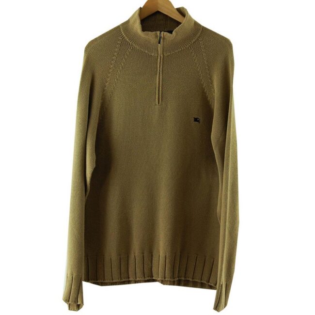 Burberry Half Zip Sweater