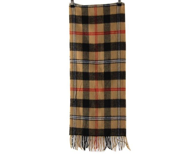 Length Nova Multi Coloured Check Pattern Scarf