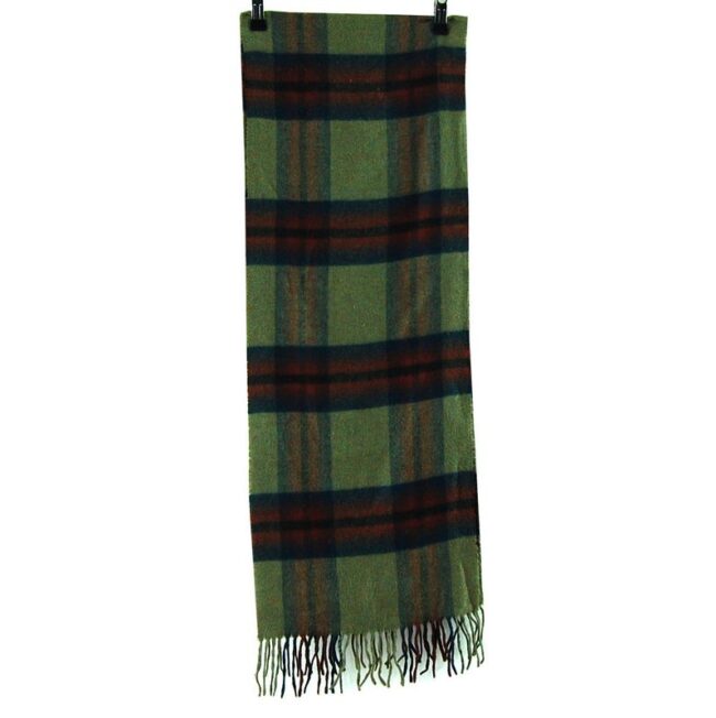 Length Multi Coloured Checkered Scarf