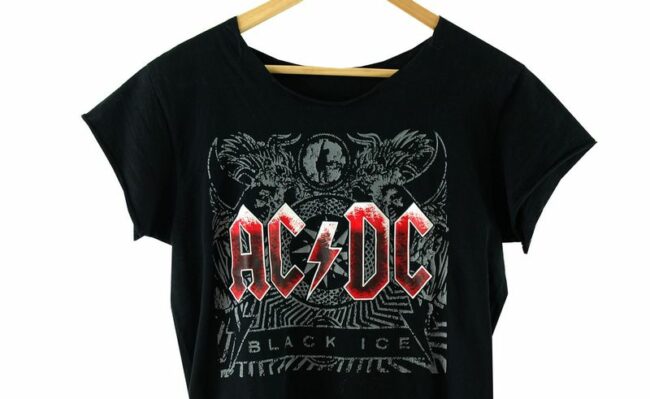 Front Close Up AC/DC Black Ice T-Shirt