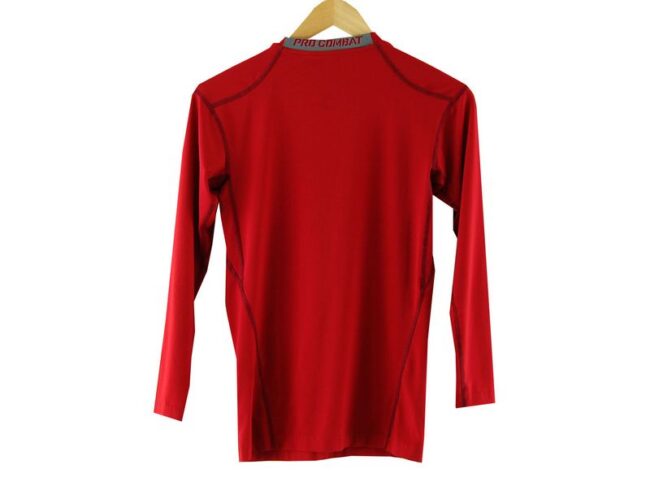 Back Nike Pro Combat Dri Fit Red Top