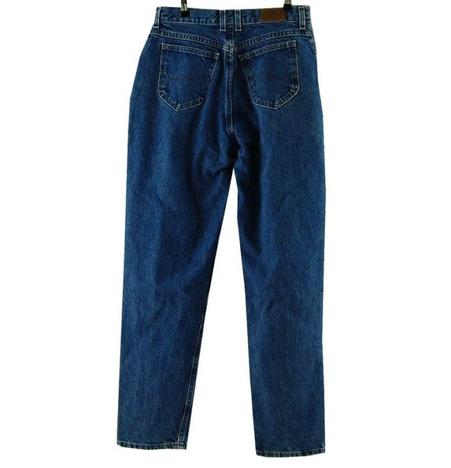 Back Lee High Waisted Blue Mom Jeans