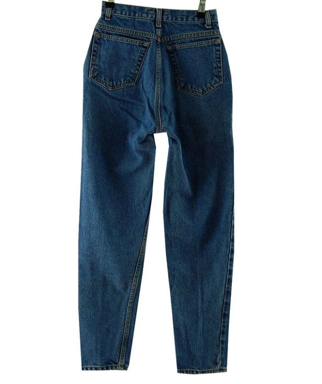 Back Great Land Blue High Waisted Mom Jeans