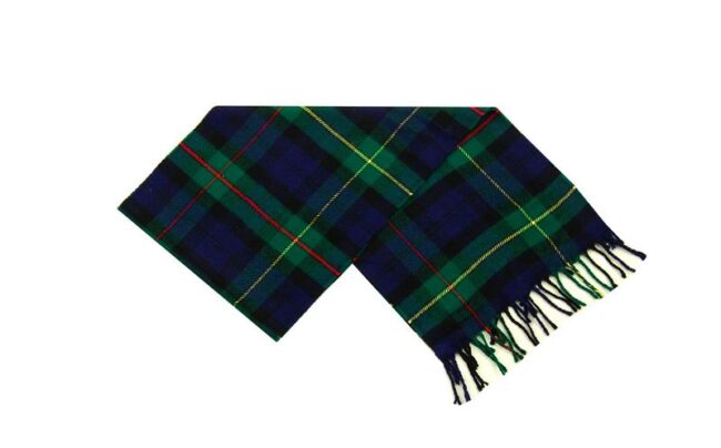 Open Modern Multi Coloured Tartan Scarf