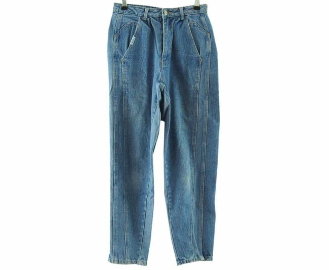 Front Sasson Blue High Waisted Jeans