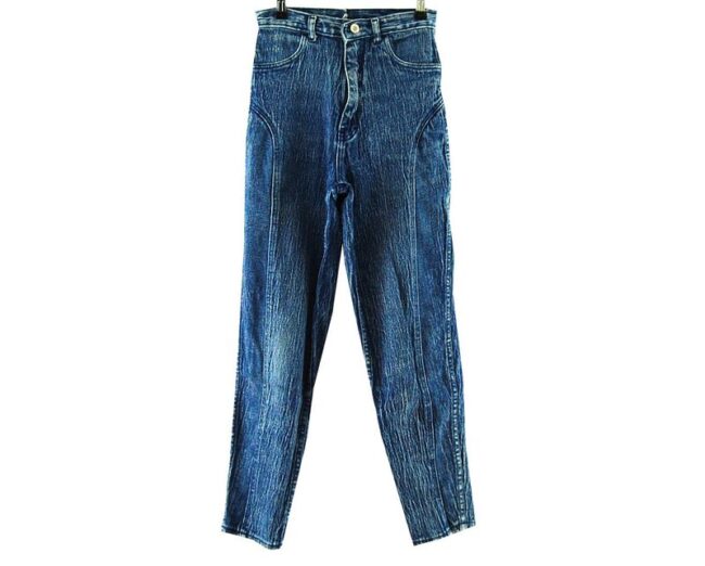 Front Prego Marble Wash High Waisted Jeans