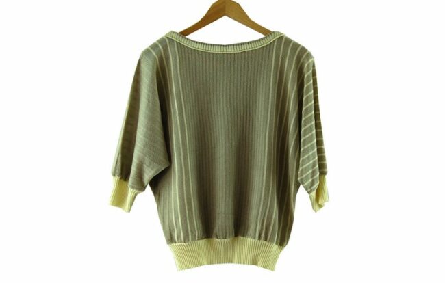 Back 80s Beige Knitted Vintage Sweater