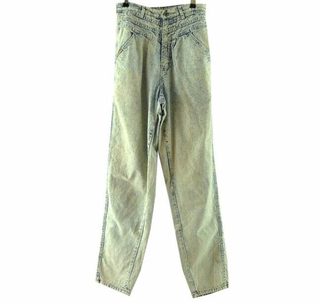 Front Gitano Acid Washed High Waisted Jeans