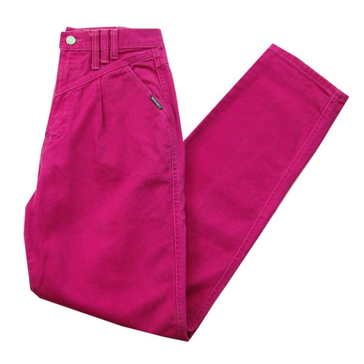 Dark Pink High Waisted Jeans