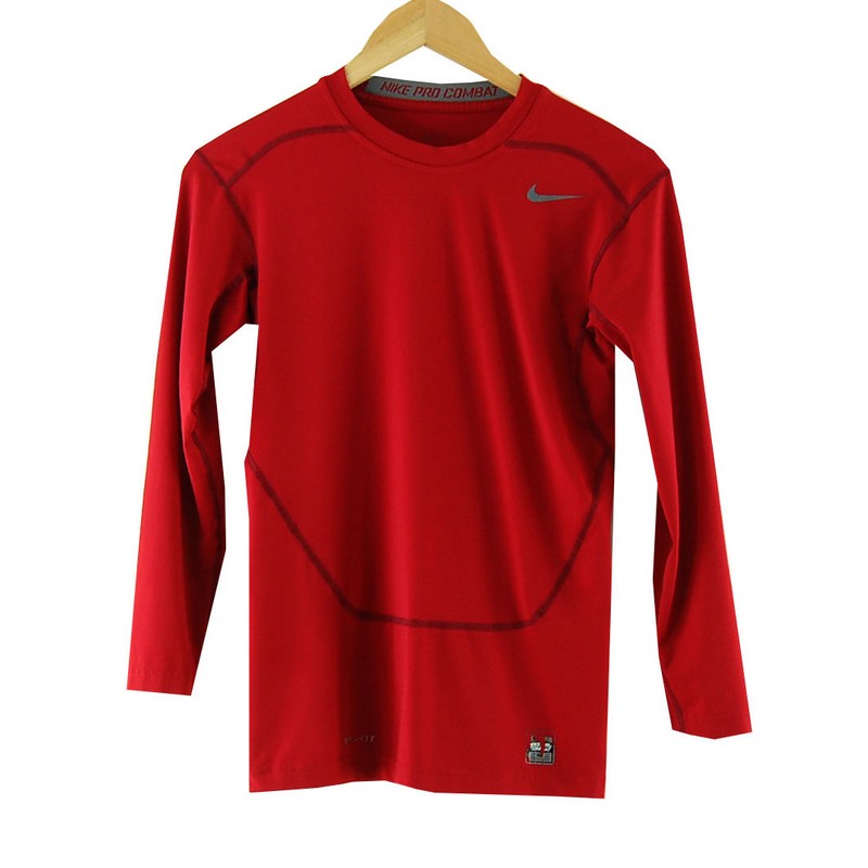 Nike Pro Combat Dri Fit Red Top - UK XS - Blue 17 Vintage Clothing