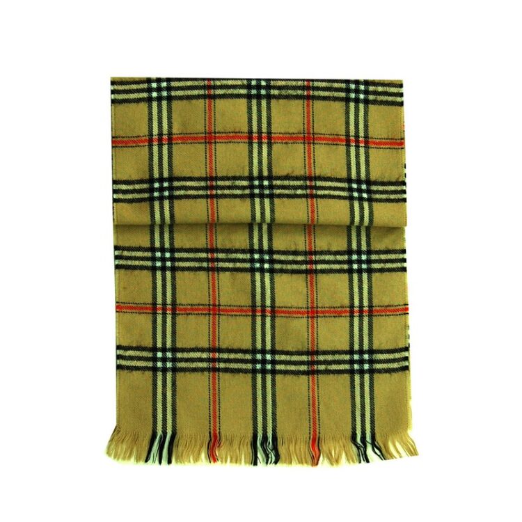 Nova Checkered Pattern Scarf