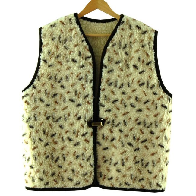 Pure Wool Mens Fleece Gilet