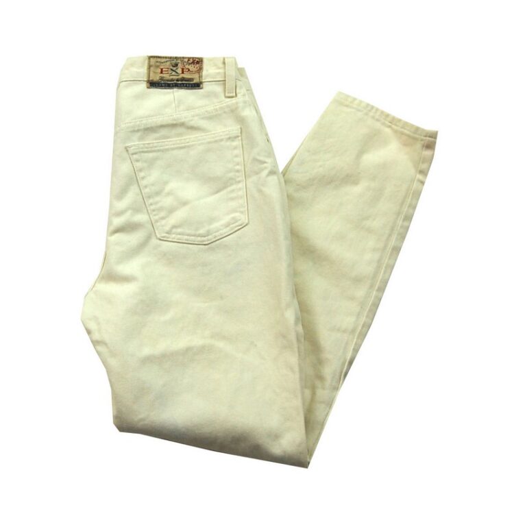 White Express High Waisted Jeans