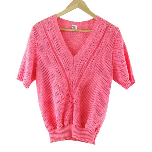 80s Pink Knitted Sweater