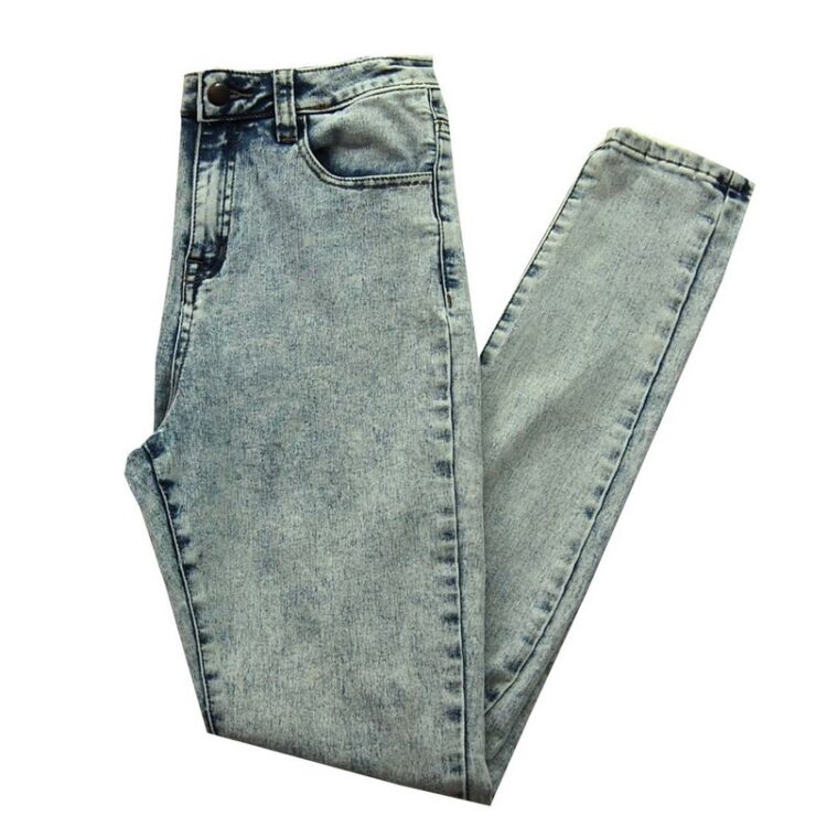 Acid Wash High Waisted Jeans