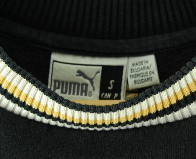 Label Puma Black Sweatshirt Mens