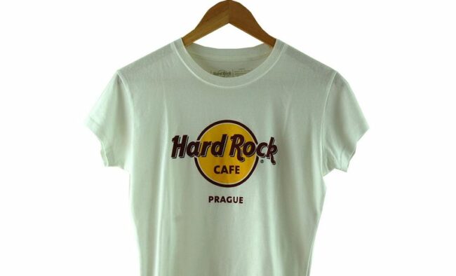 Front Close Up Hard Rock Cafe Prague T Shirt