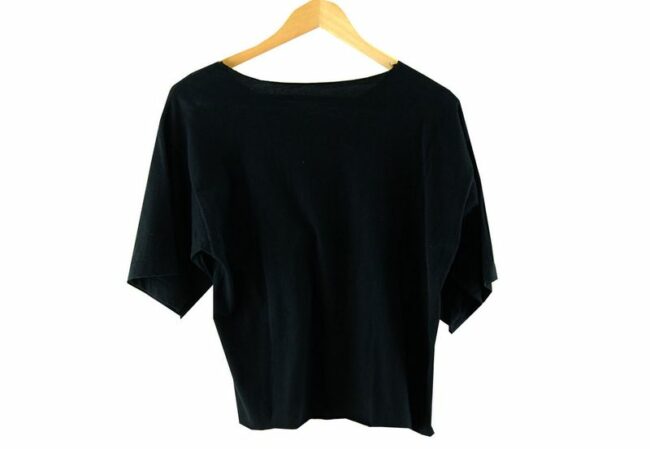 Back Calvin Klein Black Cropped T Shirt