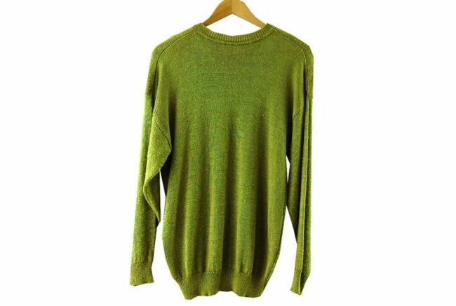 Back 80s Green Knitted Vintage Sweater