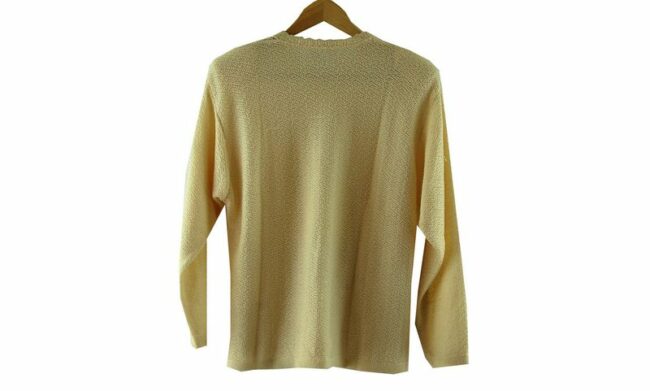 Back 80s Cream Knitted Sweater