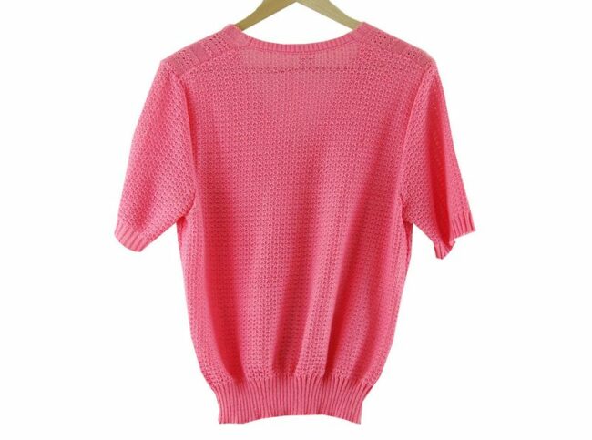 Back 80s Pink Knitted Sweater
