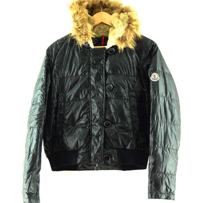 Black Moncler Puffa Jacket