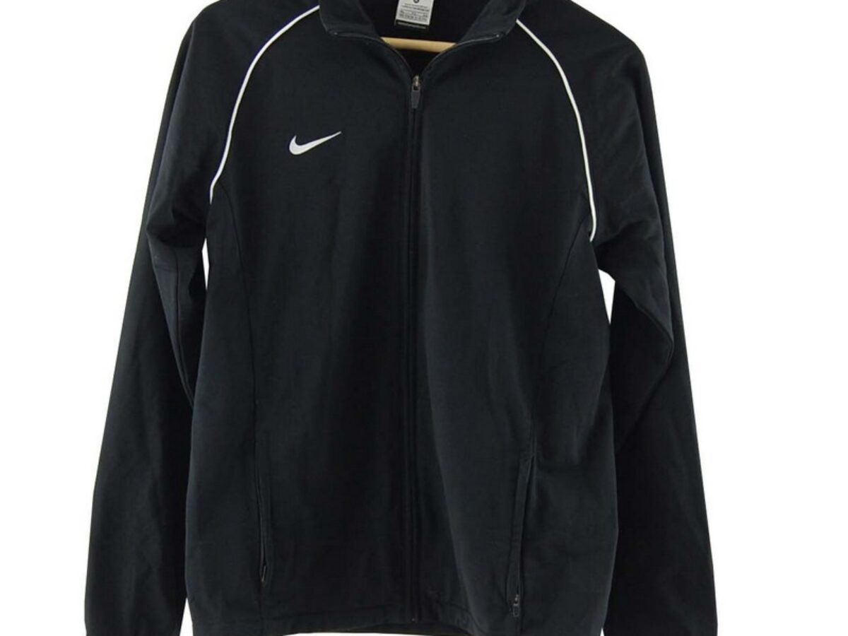 Black Nike Tracksuit Jacket UK S Blue 17 Vintage Clothing