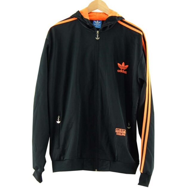 Black and Orange Adidas Tracksuit