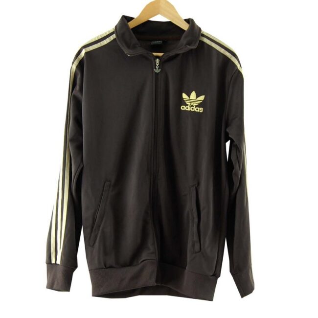 Brown Adidas Tracksuit Jacket