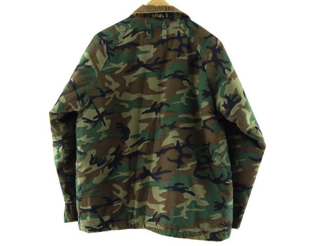 Back Sports Afield Camouflage Jacket Mens