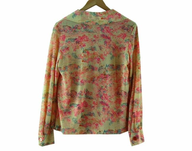 Back 70s Womens Multicoloured Patterned Top