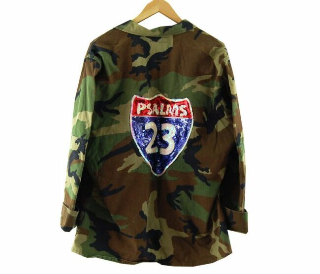 Back Woodland Military Camouflage Jacket